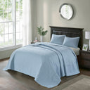 Quebec - King Reversible Bedspread Set - Blue