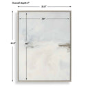 Simple Serenity - Framed Abstract Art - White / Light Blue - Uttermost - Canvas Art- Elite Enclave Home