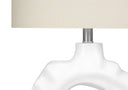 Novelty Table Lamp With Drum Shade - Cream - HomeRoots - Table Lamps - Elite Enclave Home