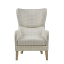 Arianna - Swoop Wing Chair - Linen - Madison Park - Wingback Chairs - Elite Enclave Home