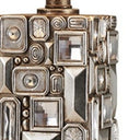 Table Lamp With Abstract Mirror Design - Silver