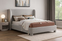 Penny - Boucle Fabric Bed - Meridian Furniture - Upholstered Beds - Elite Enclave Home