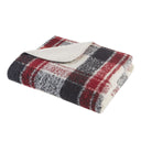 Bloomington - Faux Mohair to Sherpa Throw - Red - Woolrich - Throws - Elite Enclave Home