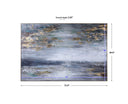 Dawn To Dusk - Hand Painted Art - Blue