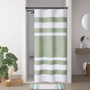 Spa Waffle - 36" x 72'' Shower Curtain With 3M Treatment - Sage Green - Madison Park - Shower Curtains - Elite Enclave Home