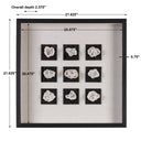 Geode - Linen Shadow Box - Black