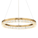 Segovia - Round Crystal LED Chandelier - Gold