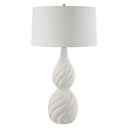 Twisted Swirl - Table Lamp - White