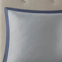 Powell - Queen Embroidered Comforter (Set of 8) - Navy