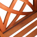 Patio Arm Chair With Decorative Back - Brown