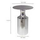 Rassa - Accent Table - Pearl Silver - Moe's Home Collection - Accent Tables - Elite Enclave Home