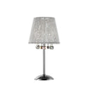Dreamy Table Lamp With Crystal Accents - Silver