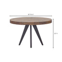 Parq - Round Dining Table - Brown - Moe's Home Collection - Dining Tables - Elite Enclave Home