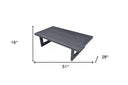Aluminum Outdoor Coffee Table - Charcoal