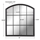Lyda - Arch Mirror - Aged Black