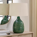 Breya - Glaze Table Lamp - Green