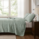 Quebec - Reversible Coverlet Set - Seafoam