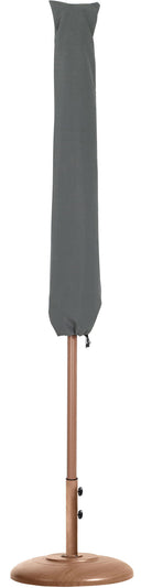 Fiji - Aluminum Patio Umbrella With Round Teak Base