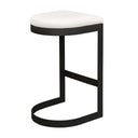 Maude - Outdoor Bar Stool - White / Black
