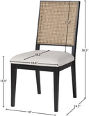 Lucid - Dining Chair (Set of 2) - Black - Meridian Furniture - Chair Sets - Elite Enclave Home