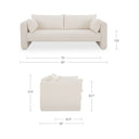 Moore - Sofa - Oat - Moe's Home Collection - Stationary Sofas - Elite Enclave Home