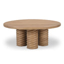 Treccia - Round Coffee Table - Oak - Moe's Home Collection - Coffee Tables - Elite Enclave Home