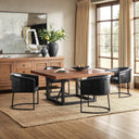Messina - Dining Table - Brown / Black - Classic Home - Dining Tables - Elite Enclave Home
