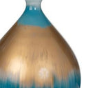 Ombre Glass Table Lamps With White Empire Shade (Set of 2) - Blue And Gold