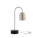 21" Iron Desk Table Lamp With Gray Bell Shade - Gray