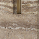 Turning - Point Travertine Table Lamp