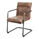 Ansel - Leather Arm Chair (Set of 2) - Grazed Brown - Moe's Home Collection - Chair Sets - Elite Enclave Home