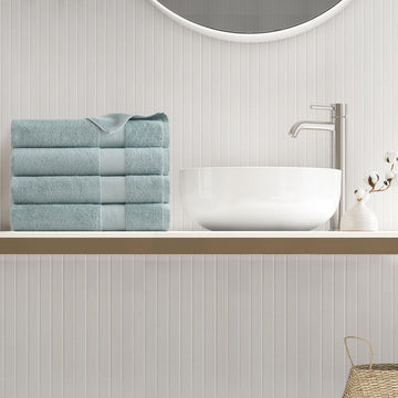 Premium Turkish Cotton 500GSM Plush Towel Set - Seafoam