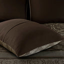 Zara - California King 16 Piece Complete Bedding Set With 2 Sheet Sets - Brown
