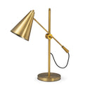 Lamp Base LED With Gold Shade - Gold