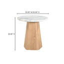 Evelyn - Accent Table - White - Moe's Home Collection - Accent Tables - Elite Enclave Home