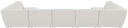 Miramar - 7 Piece Modular Sectional - Meridian Furniture - Stationary Sectionals - Elite Enclave Home