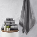 Splendor - 6 Piece Towel Set - Charcoal - Madison Park Signature - Towel Sets - Elite Enclave Home
