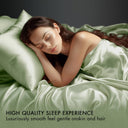 Satin - 6 Piece California King Luxury Sheet Set - Sage