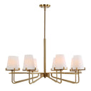 Lassen - 8 Light Chandelier - Brass
