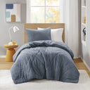 Kyla - Twin/Twin Long Double Diamond Quilted Teddy Comforter Set - Blue - Comfort Spaces - Comforters & Sets - Elite Enclave Home