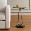 Galloway - Minimalist Accent Table - Black / Bronze