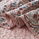 Valerie - King Boho Floral Reversible Quilt - Pink - Super Listing - Quilts & Shams - Elite Enclave Home