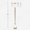 Curran - Tapered Metal Floor Lamp - White