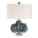 Ruffle Up - Table Lamp - Blue Green - Uttermost - Table Lamps - Elite Enclave Home