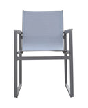Metal Outdoor Dining Chair (Set of 2) - Light Gray