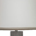 Table Lamp With White Empire Shade - Gray