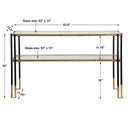 Kentmore - Modern Console Table - Black