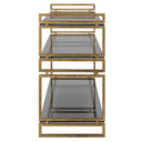 Stacked Up - Glass Console Table - Gray