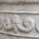 Uttermost Timeless Terrace Outdoor Planter – White reinforced concrete with carved band detail