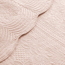 Tuscany - King 3 Piece Reversible Scalloped Edge Coverlet Set - Blush